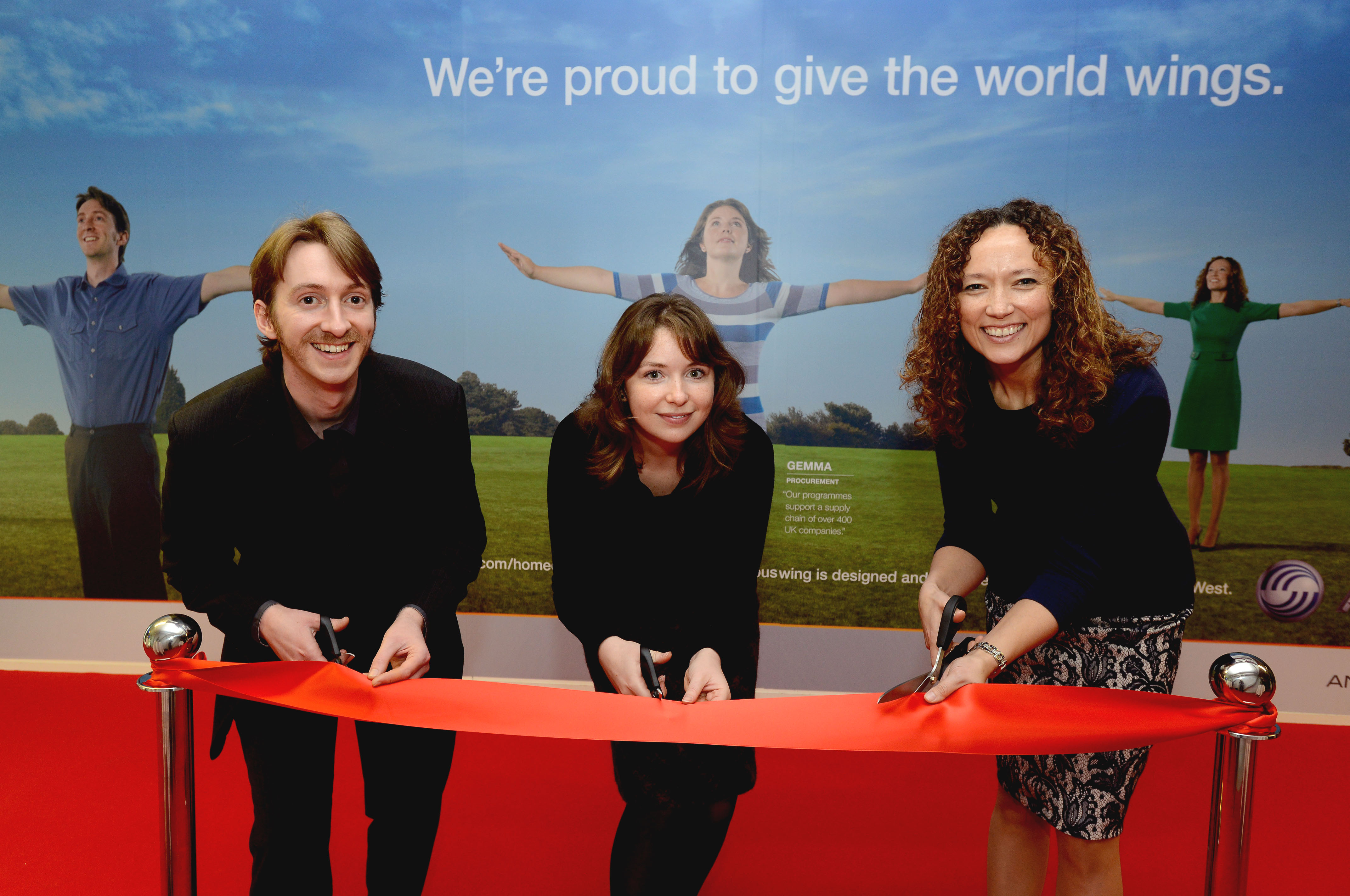 Airbus poster boys and girls go to great lengths at airport to showcase their work