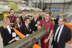 GKN’s wing plant gives students leading-edge view of hi-tech manufacturing