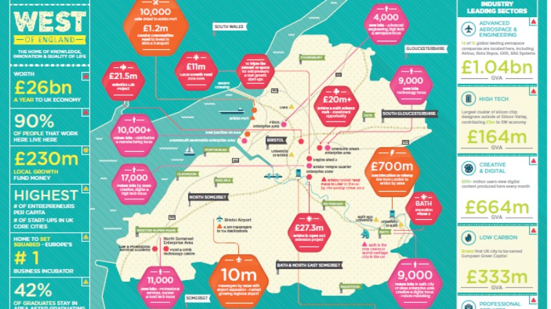 Map unveiled charting strengths of West of England in innovation and knowledge-based sectors