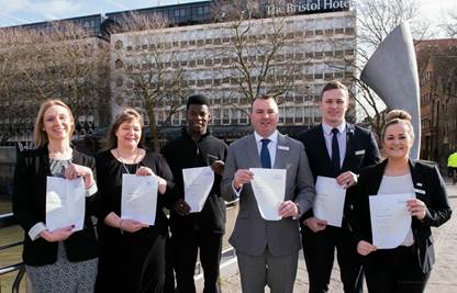 Hotel first to help Bristol’s bid to become customer service ‘city of excellence’