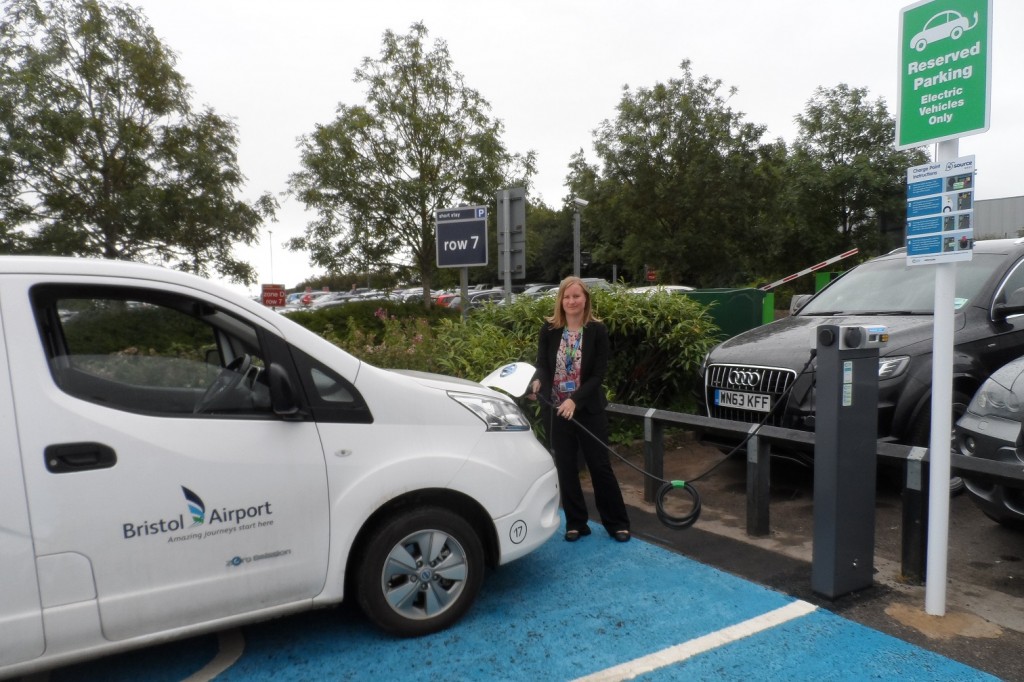 Bristol Airport charges ahead with powerful help for green car users