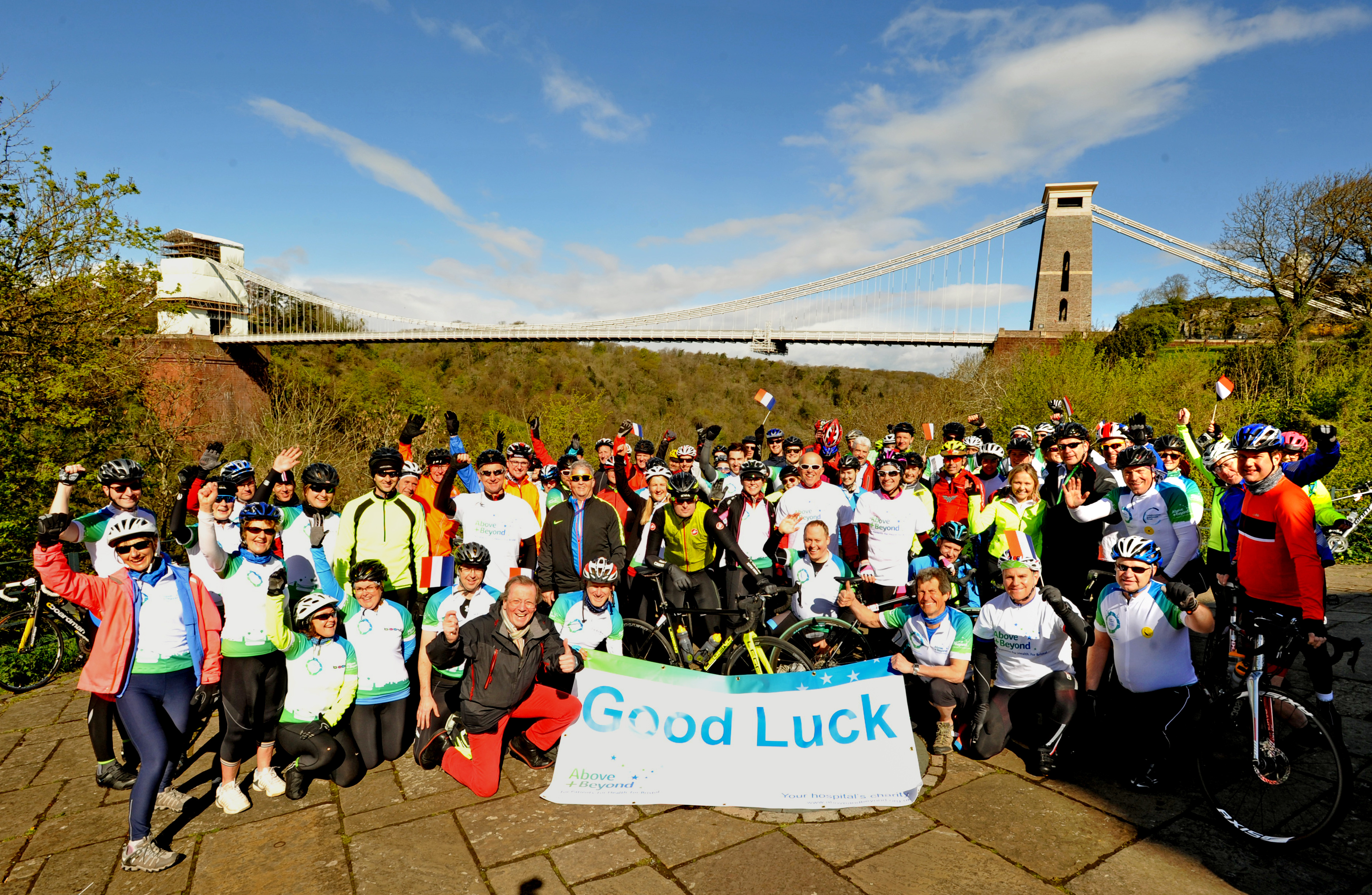 Paris here we come. Cyclists head off to France to channel funds for hospital charity Above & Beyond