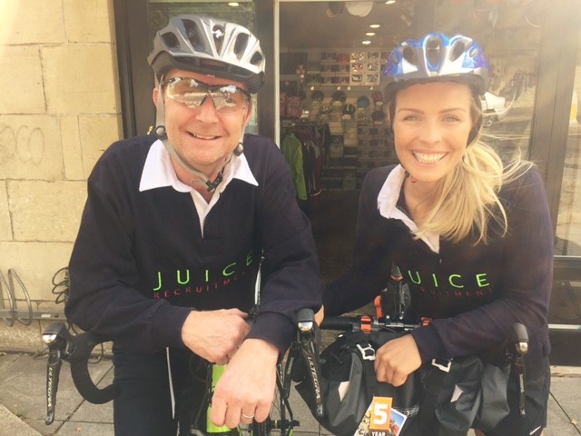 Team Juice get set to clock up the miles in charity bike ride