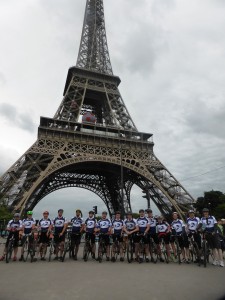 Towering achievement for Sanderson Weatherall London-Paris cycle challenge