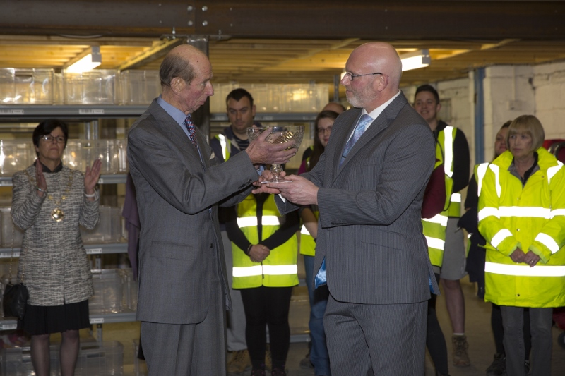 Royal visit for global success story – and Queen’s Award winner – British Corner Shop