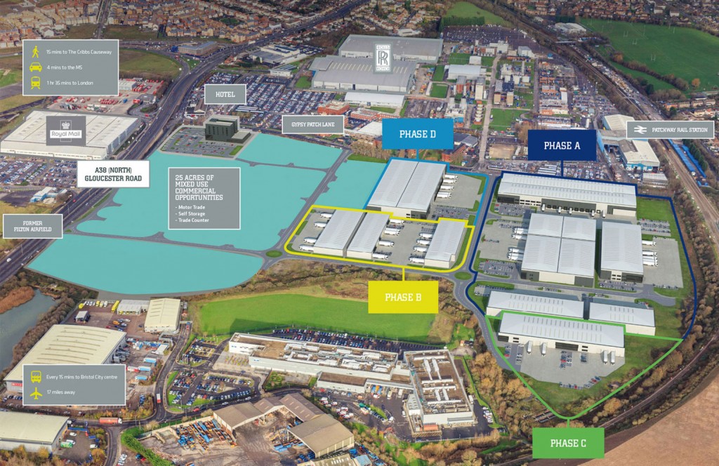 First occupiers signed up for major speculative industrial development in Bristol