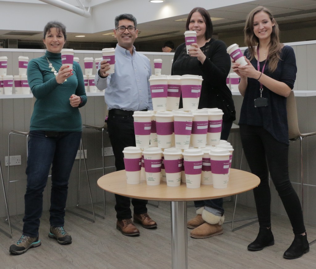 Same again? Computershare gives all Bristol staff reusable coffee cups to help reduce waste