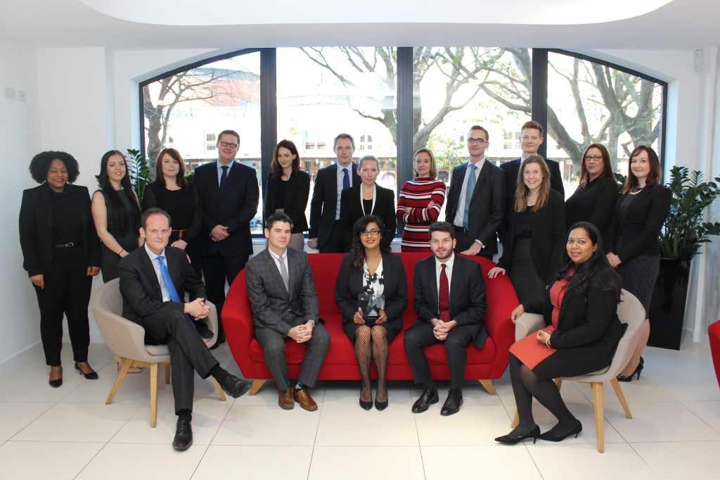Top award for Veale Wasbrough Vizards’ litigation and recoveries team