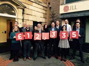 Bumper year of fundraising by JLL nets more than £12,000 for homeless charity
