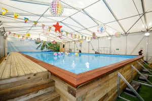 Leisure industry first as firms’ masterstroke creates pop-up pool for summer swimmers