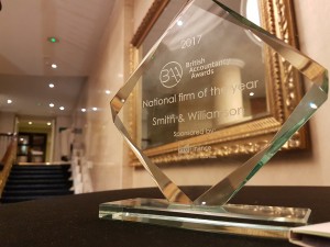 Two prestigious national accountancy awards in one week for Smith & Williamson