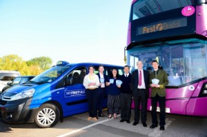 Innovative trial to persuade car commuters to catch the bus – by giving them a cab ride to the stop