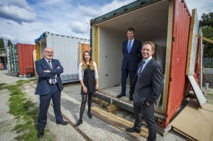 Businesses help convert containers into shipshape homes for Bristol’s rough sleepers