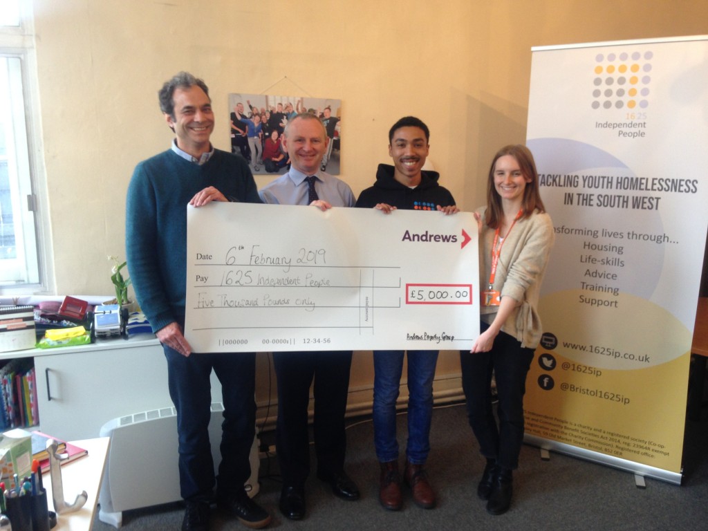 Andrews’ Christmas appeal builds up funds for Bristol youth homelessness charity