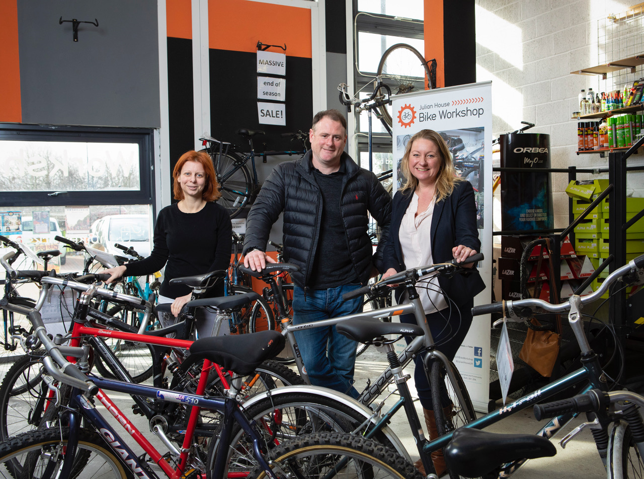 Homeless charity’s bike workshop on track for more success thanks to specialist recruiter