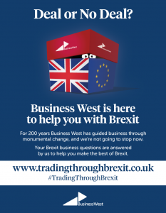 British Chambers award shortlisting for Business West’s Trading Through Brexit campaign