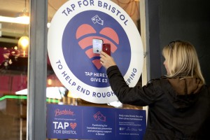 Pioneering contactless donation system taps into Bristol businesses’ concern for city’s homeless