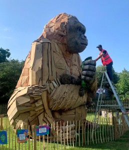 Gorilla marketing: Huge sculpture installed at Bristol Zoo as clock ticks down to its closure