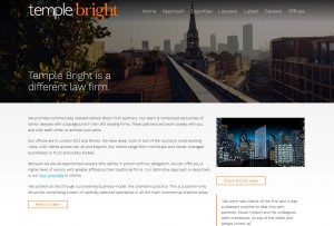 Temple Bright launches new website from Bath-based agency Design for Digital