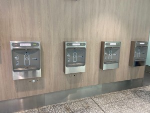 Thirsty passengers lose their taste for water in plastic bottles as Bristol Airport’s free refill stations take off