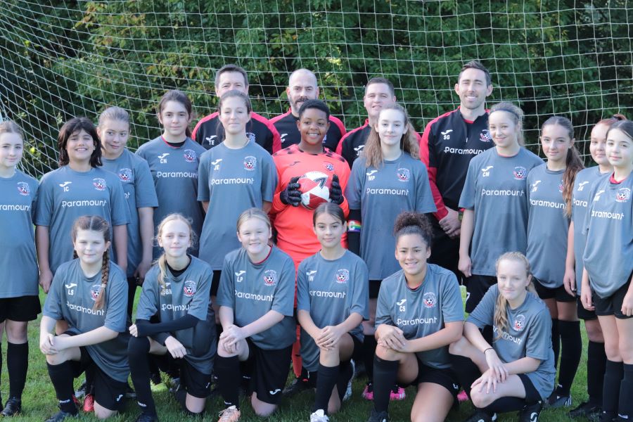7:0 victory for girls’ football team in new cup contest puts sponsors – and manager – in seventh heaven