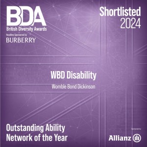 Recognition for WBD’s disability network with shortlisting for major national diversity award