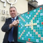 Colin Badcock at Cadbury House gets ready for the Scrabble championship
