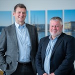 Rob Whitehead, left, with Paul Bray, partner at PKF Francis Clark in Bristol - Photo Dave Pratt